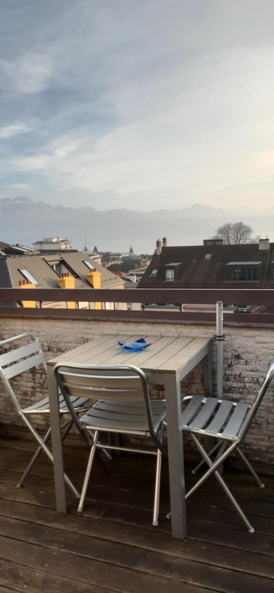 Beauregard Attique Apartment Lausanne Bagian luar foto