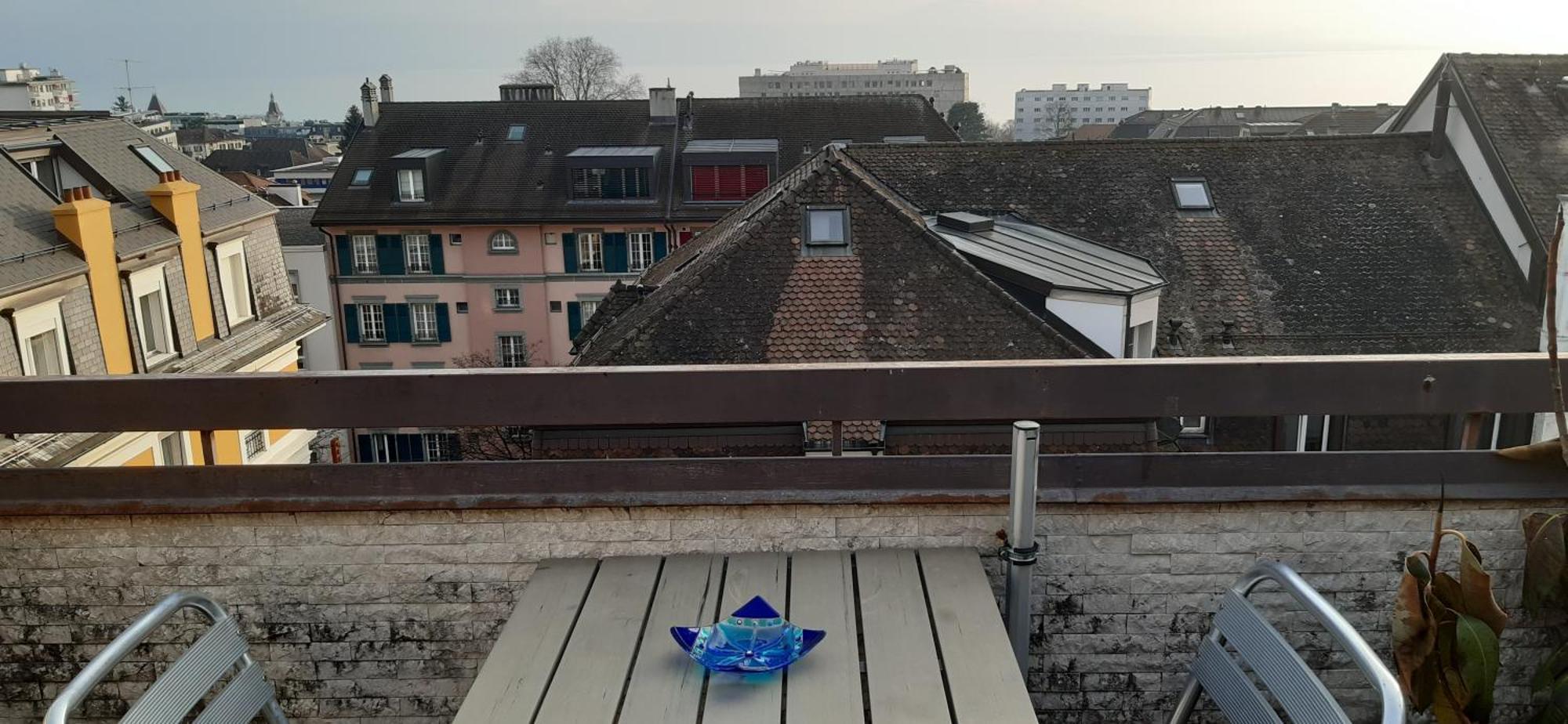 Beauregard Attique Apartment Lausanne Bagian luar foto